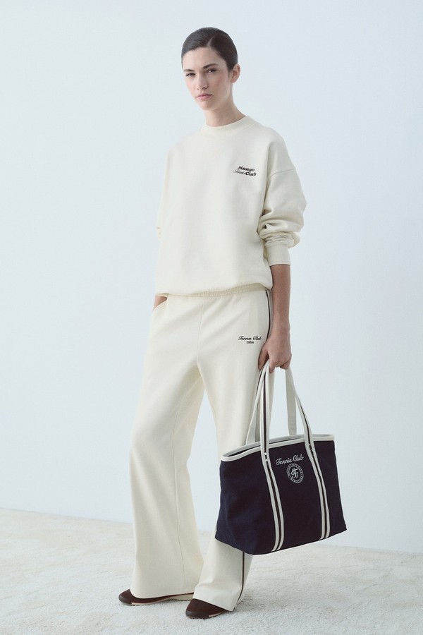 Tennis Club Cotton Sweatshirt from Mango