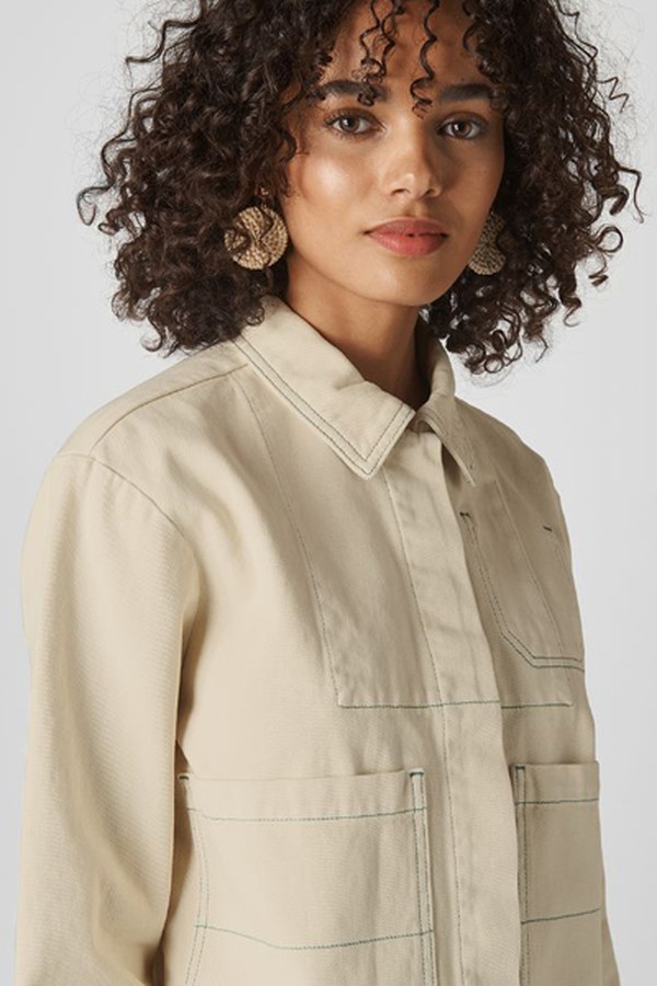 Contrast Stitch Denim Jacket from Whistles