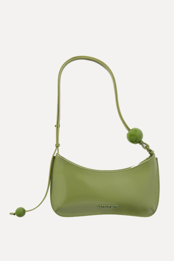 Bisou Perle Leather Shoulder Bag from Jacquemus