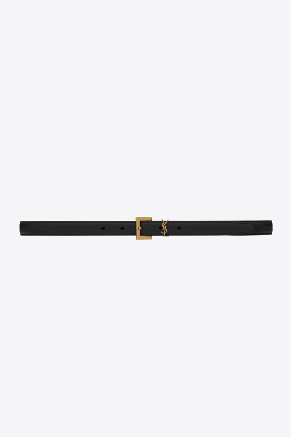 Cassandre Thin Belt With Square Buckle from Saint Laurent