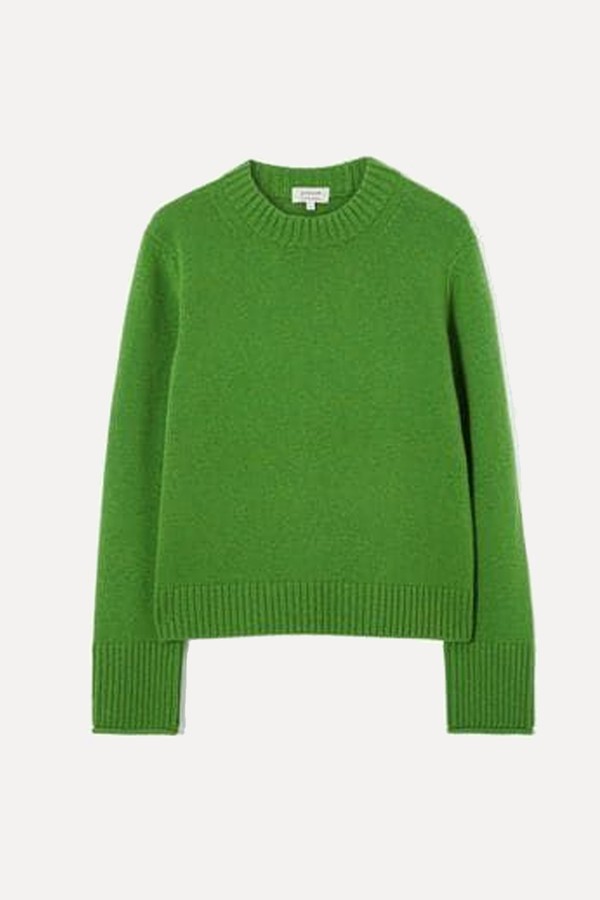 Compact Wool Blend Crew Neck Jumper from Jigsaw