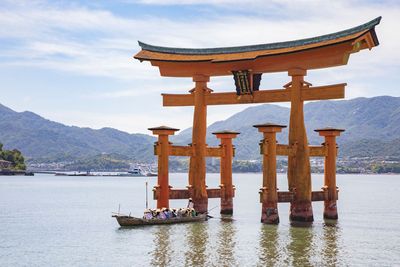 The gateway to the Shinto shrine on Miyajima