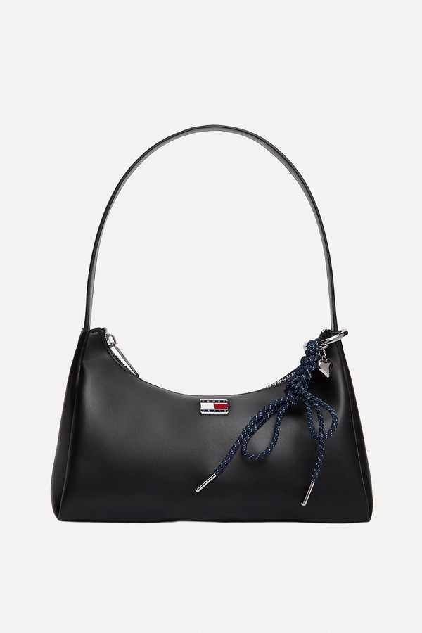 Logo Charm Shoulder Bag