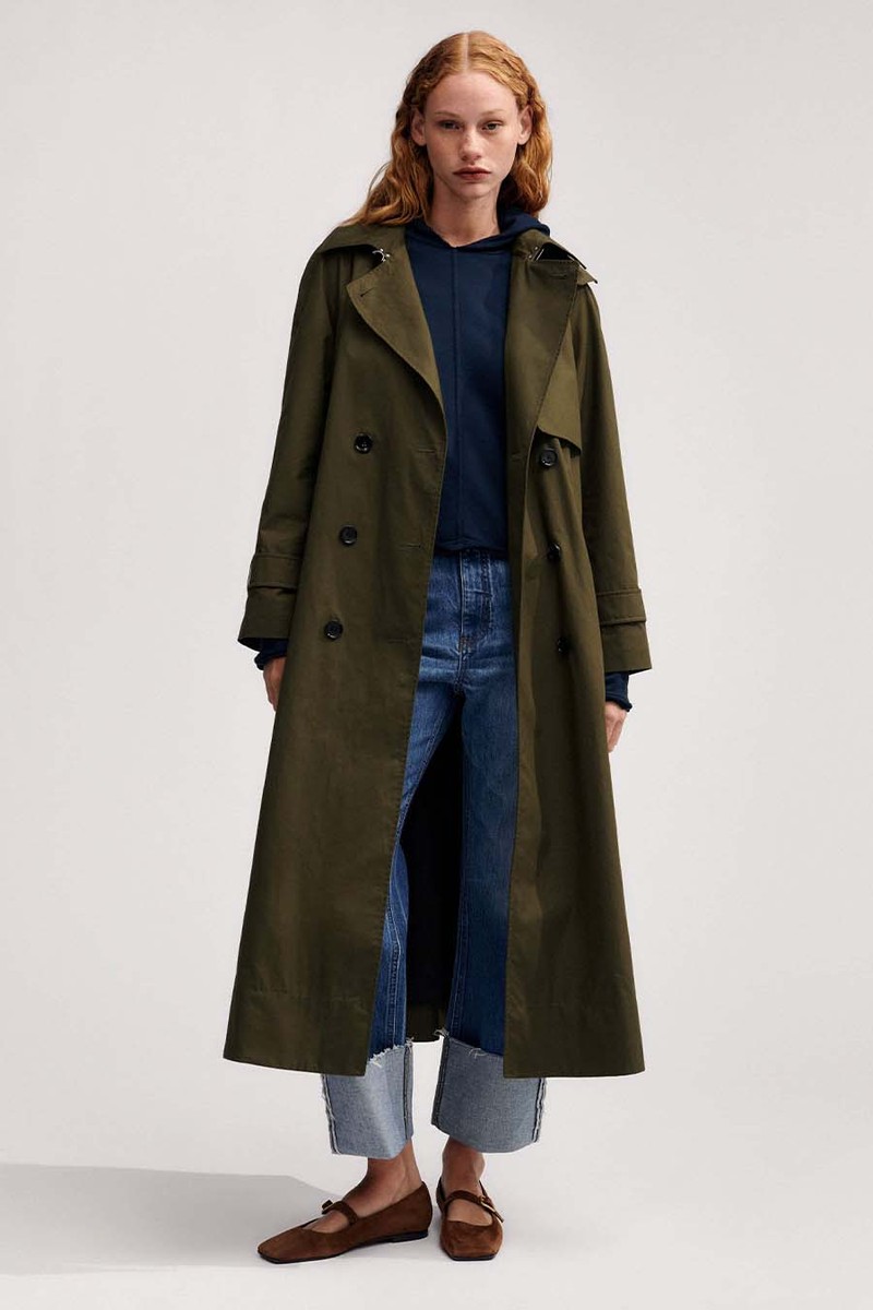 Oversized Cotton Trench Coat from ME+EM