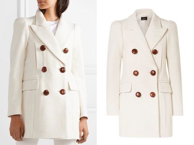 Klea Double-Breasted Cotton-Blend Twill Coat from Isabel Marant