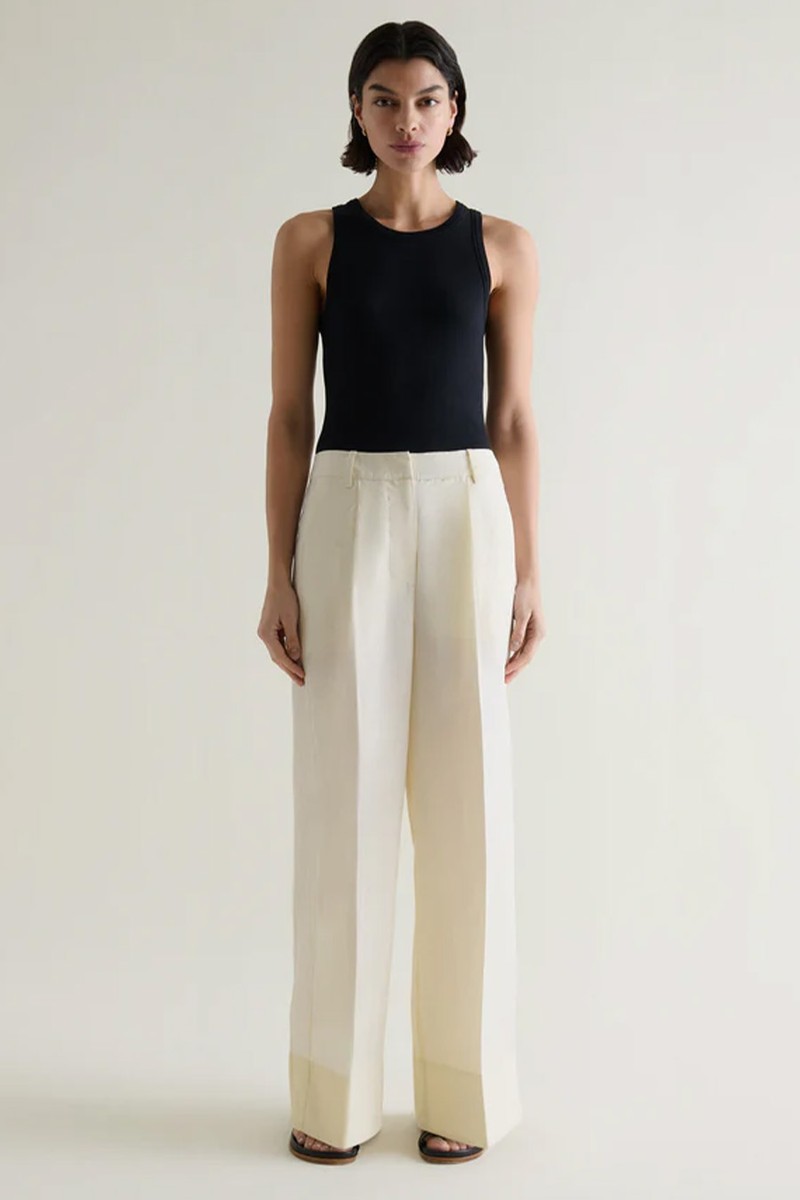 Future-Linen Wide-Leg Trousers from RISE & FALL