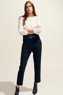 Bandoleo Floral Embroidered Sheer Blouse from Claudie Pierlot