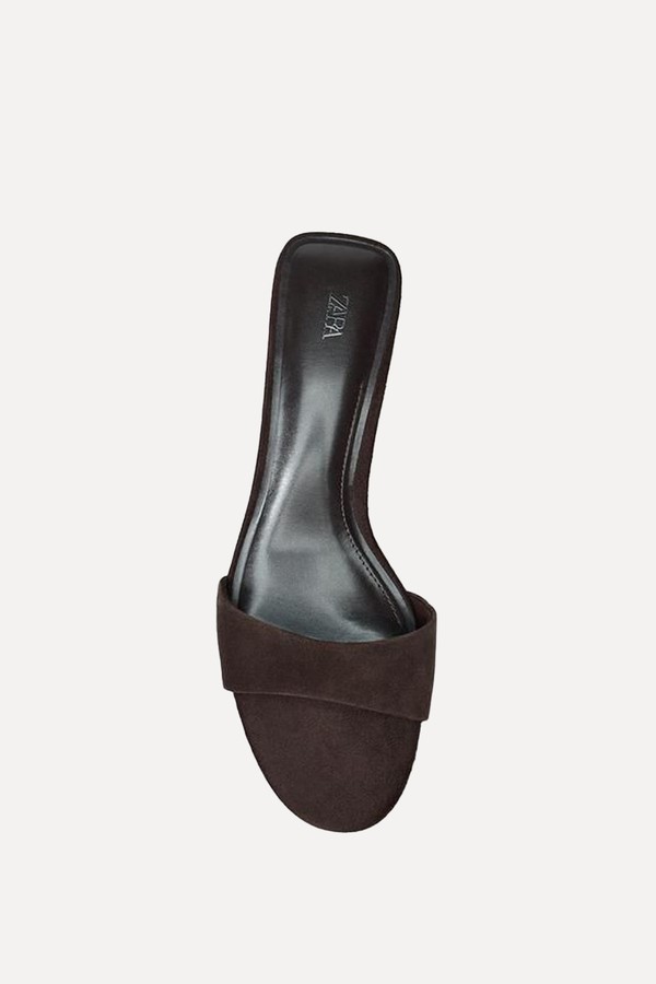 Suede Wedge Sandals from Zara