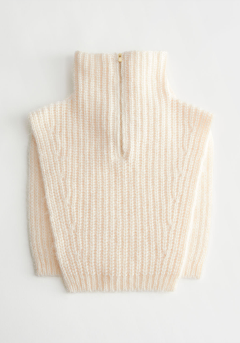 Polo-Neck Knit Collar