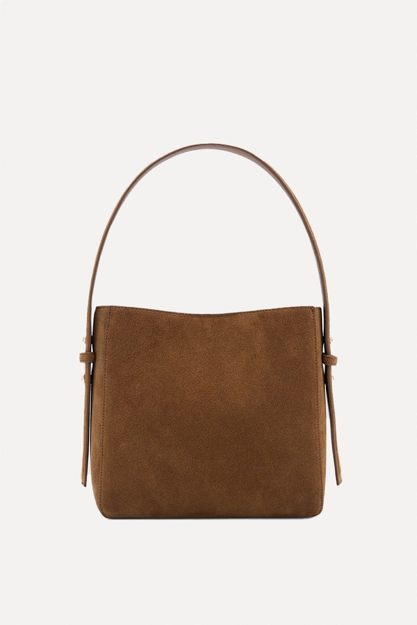 Suede Mini Shopper Bag from Mango