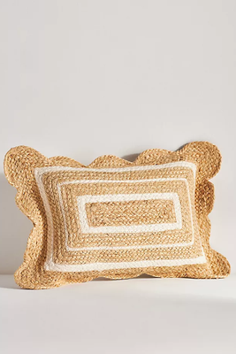 Jute Scallop Pillow from Anthropologie