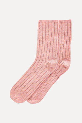 Sparkle Knitted Bed Socks from Boden