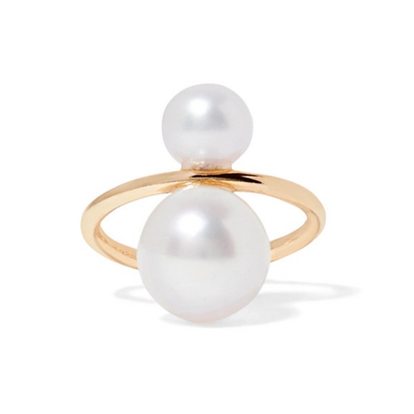 14-Karat Gold Pearl Ear Cuff from Mizuki
