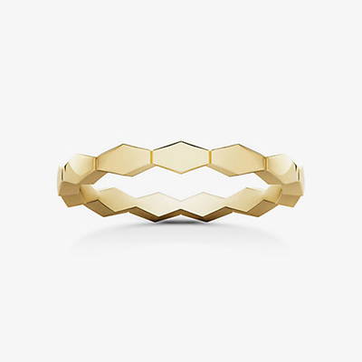 Connections 18ct Yellow-Gold Small Stacking Ring from Vashi
