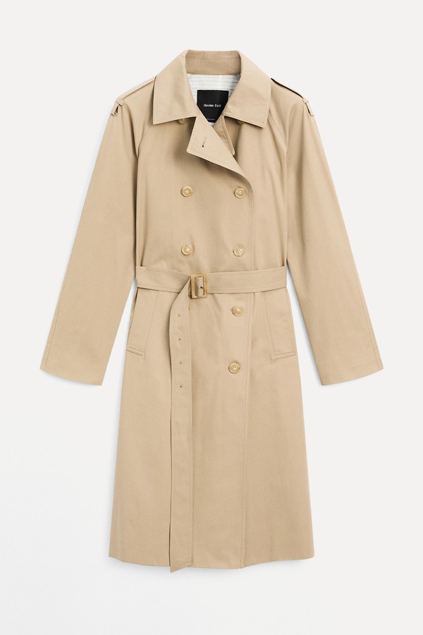 Classic Water-Repellent Trench Coat from Massimo Dutti