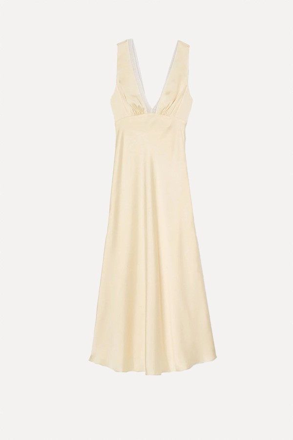 Satin-Effect Maxi Dress from Sandro