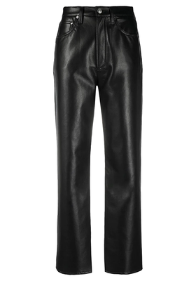 High-Waisted Leather Trousers, £311 | Agolde