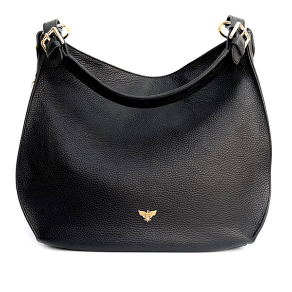 The Harriet Black Leather Bag