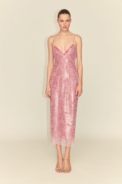 Sequin Lace Slip Dress from Mango Capsule