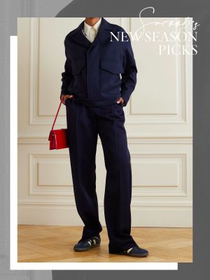 Wool-Gabardine Jacket, £585 | AMI PARIS