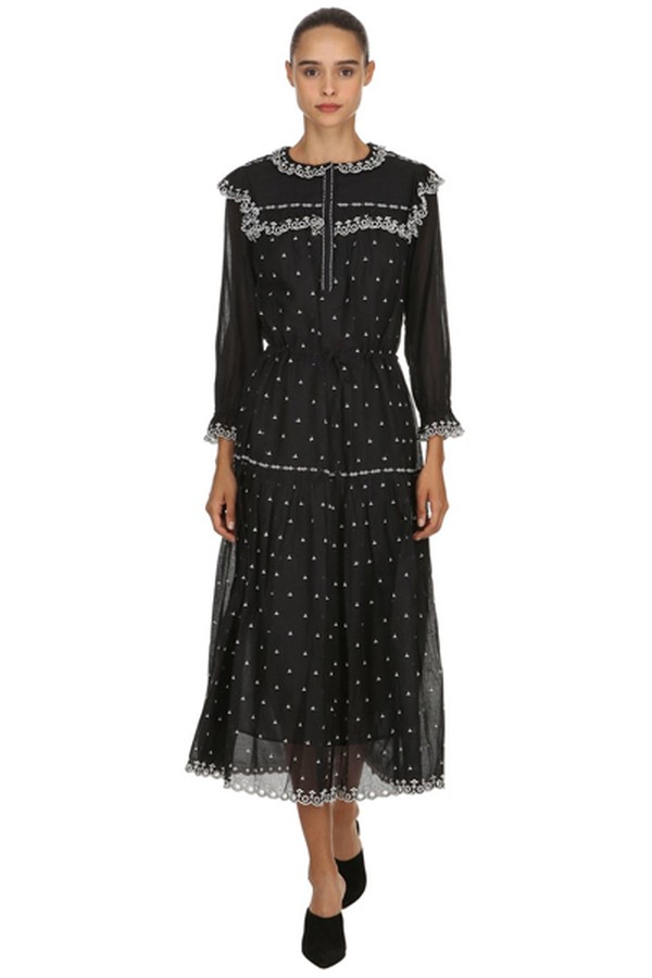Eina Embroidered Cotton Voile Dress from Isabel Marant Étoile