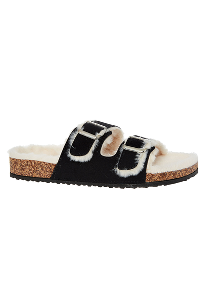 Faux Fur Lined Sliders