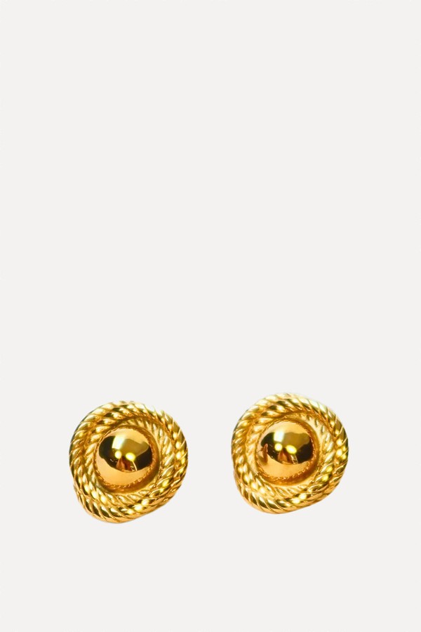 Iris Swirl Earrings from DHANA LONDON