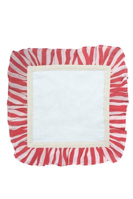Cherry Red Candy Stripe - Set Of 2 Napkins from Amuse La Bouche