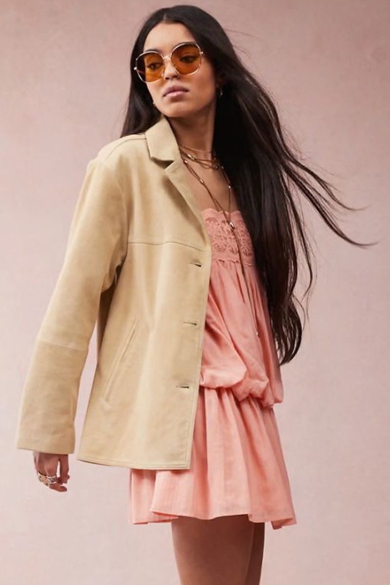 Real Suede 70s Jacket from ASOS DESIGN