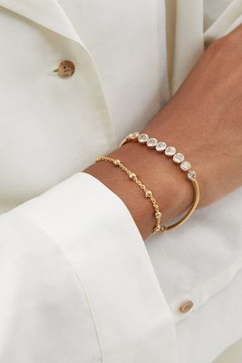 Crystal & Gold-Plated Bracelet, £150 | Theodora Warre