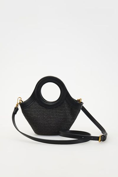 Straw Rich Bucket Bag