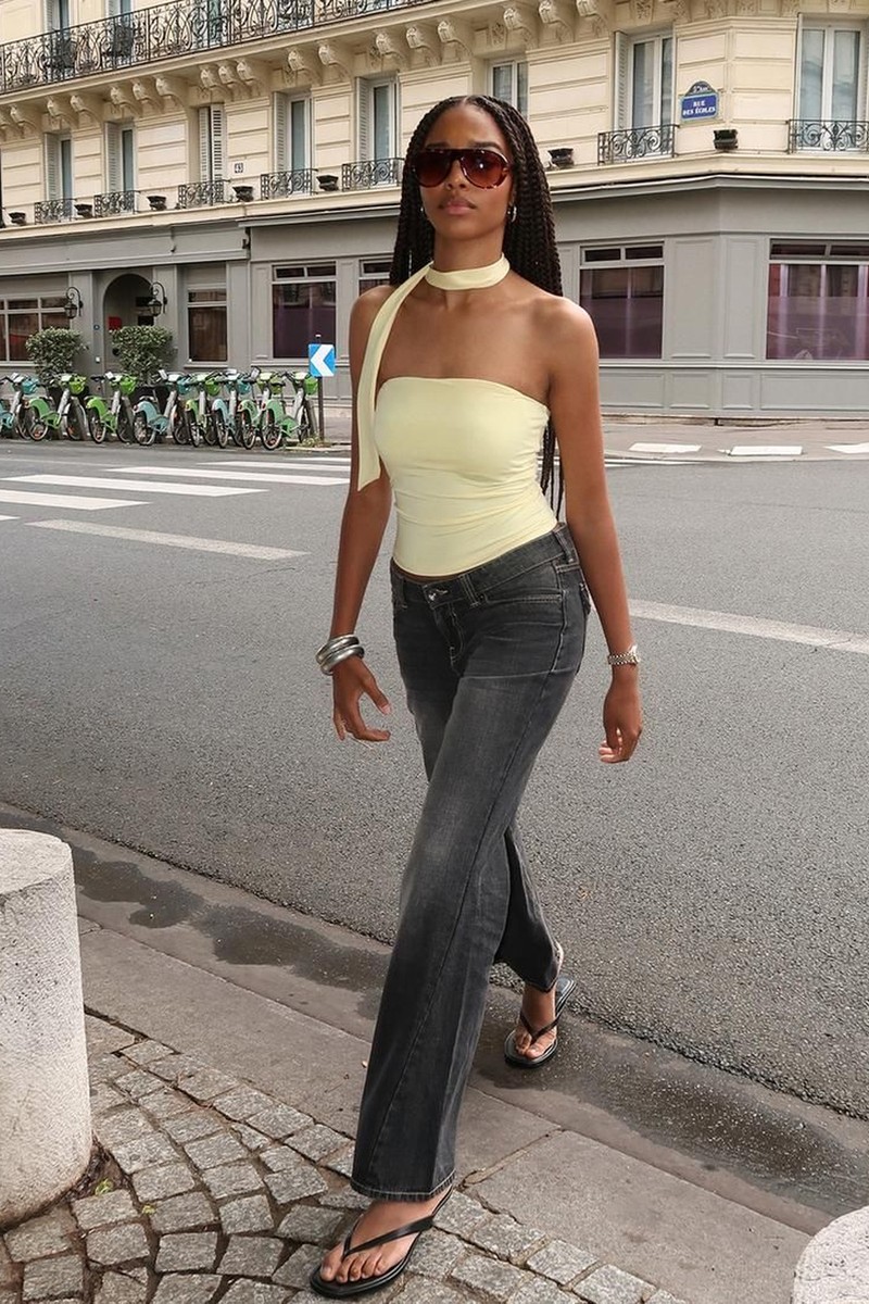 Scarf-Style Bandeau Top