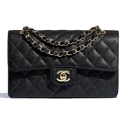 Classic Grained Calfskin & Gold Metal Handbag from Chanel