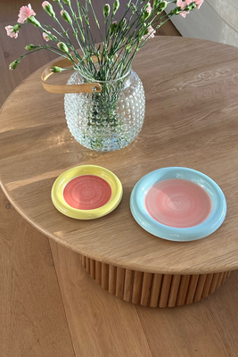 Retro Pastel Color Ceramic Plate from Sweet Dreams Rugs