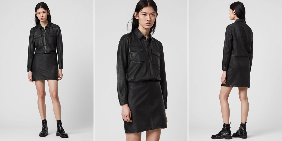 Kadi Leather Dress, £398