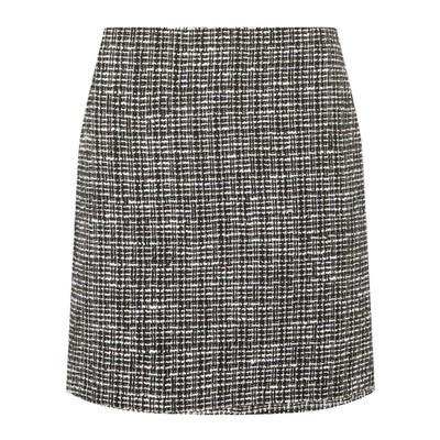 Monochrome Boucle Mini Skirt