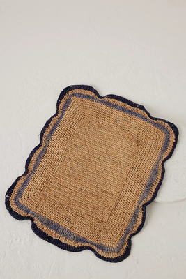 Woven Raffia Rectangle Placemat  from Payton James