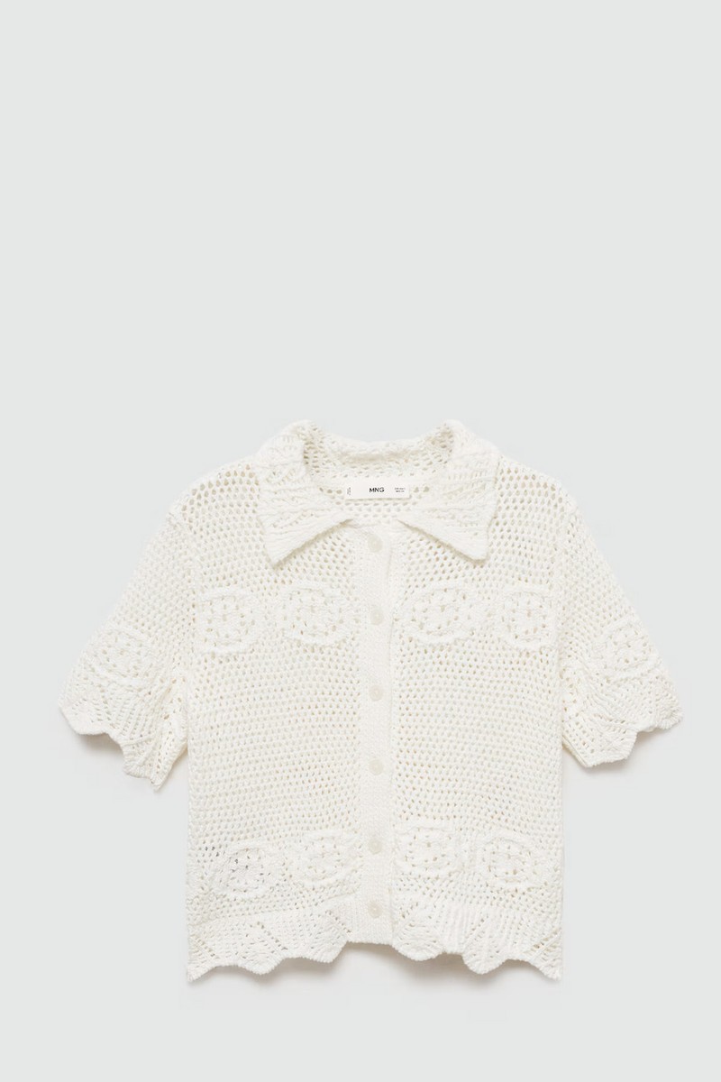 Crochet Knit Cardigan from Mango