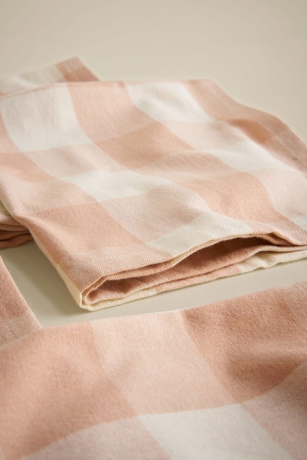Set of 4 Pure Cotton Gingham Napkins