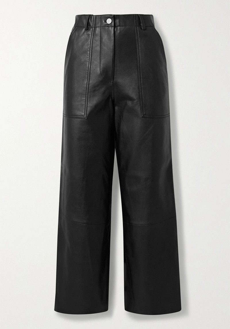 Presley Leather Wide Leg Pants from Deadwood