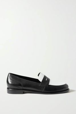 Two-Tone Leather Loafers from Porte & Paire