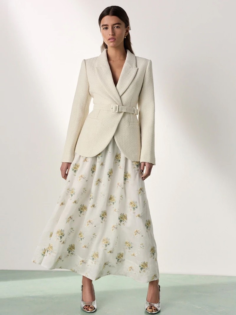 Boucle Belted Blazer