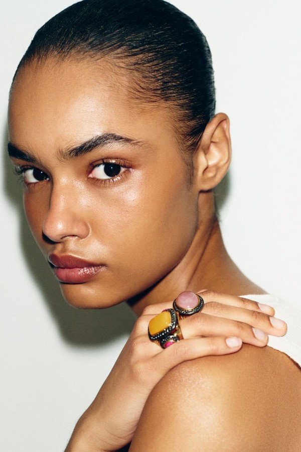 Pack Of 2 Rings With Shiny Stones from Zara