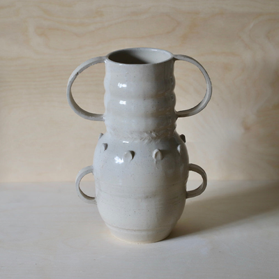 Medium Speckled Totem Vase from Hania Stella-Sawicka