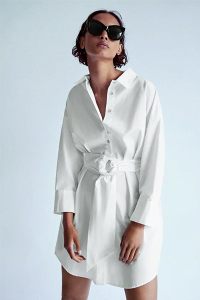 Poplin Shirt Dress from Zara