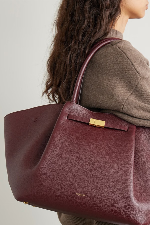 New York Textured-Leather Tote from DEMELLIER