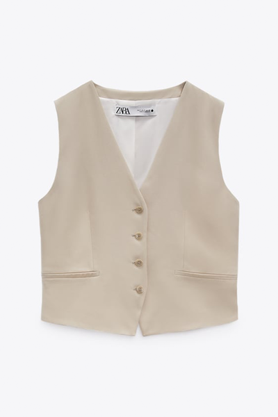 Classic Waistcoat With Pockets from Zara