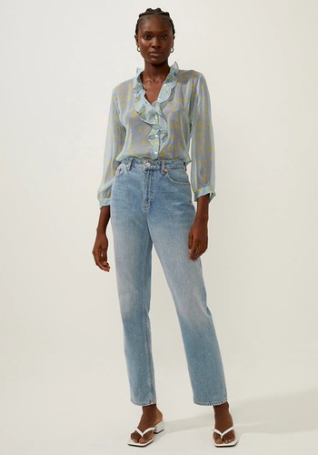 Bonita Ruffle-Front Shirt