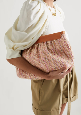 Luz Leather-Trimmed Tweed Clutch, £460 | Isabel Marant
