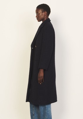 Long Coat With Tailored Collar from Sandro